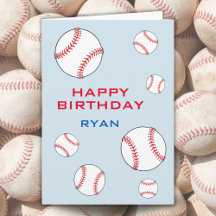 Bolas de Beisebol Feliz Aniversário Crianças Perso