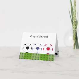 Cartão Bolas de futebol - Parabéns