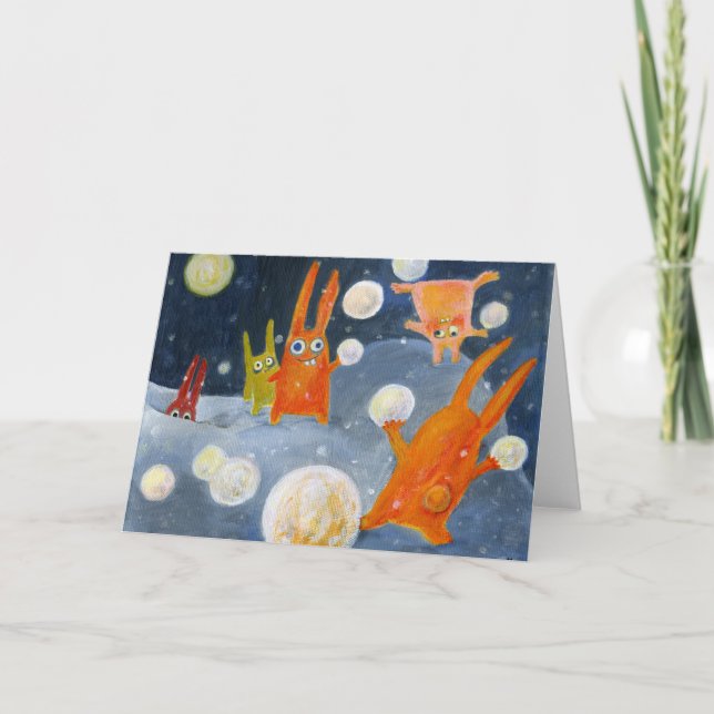 Cartão bolas de neve (Frente)