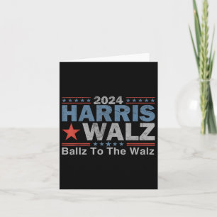Cartão Bolas Para O W Harris W 2024 Kalama Harris Waltz 2