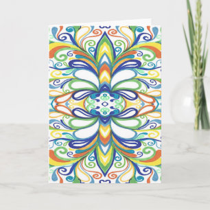 Cartão Bold, Bright Graffiti Doodle