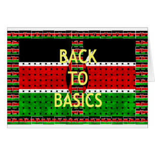 Cartão Bold Kenyan Motif: Uma Estética de Volta ao Fundam