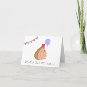 Cartão Boldog születésnapot, aniversário húngaro