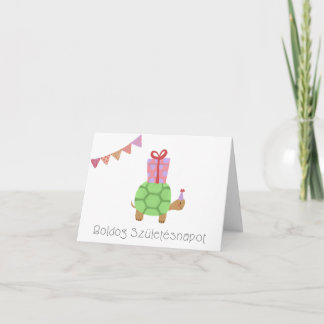 Cartão Boldog születésnapot, aniversário húngaro