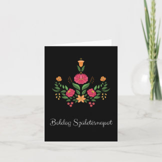Cartão Boldog születésnapot, aniversário húngaro