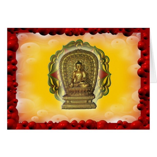 Cartão Bolha Buddha (Frente Horizontal)