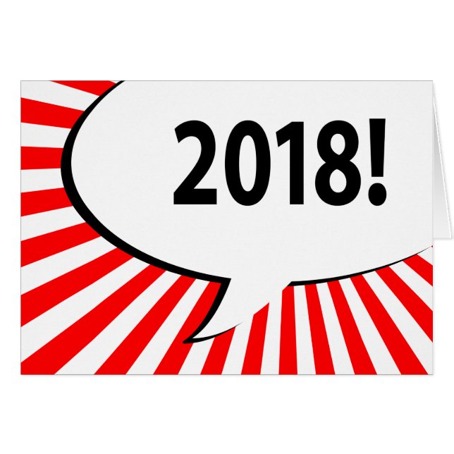 Cartão Bolha cômica 2018 (Frente Horizontal)