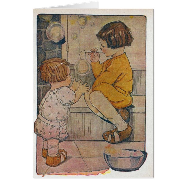 Cartão Bolhas de Brilho (Frente)