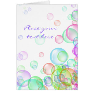 Cartão Bolhas de sabão