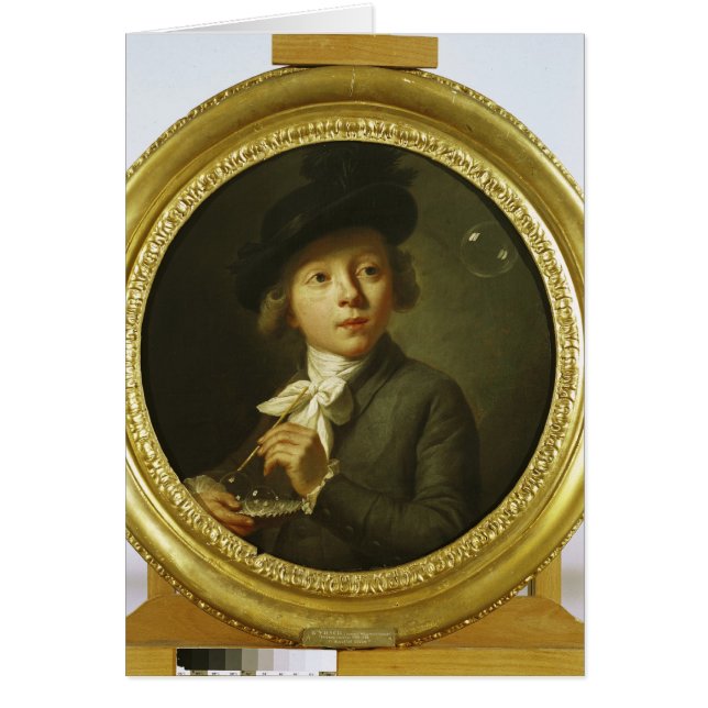 Cartão Bolhas de sabão, 1784 (Frente)