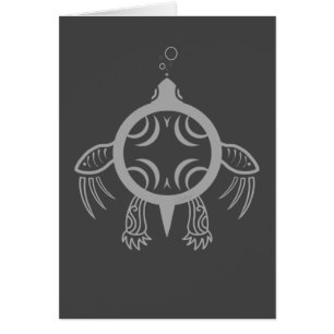 Cartão Bolhas de Tartaruga do Mar