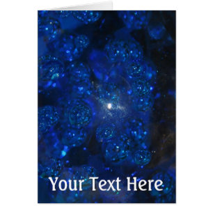 Cartão Bolhas de Vidro Azul