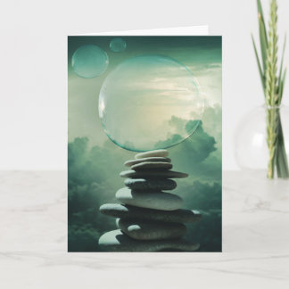 Cartão Bolhas em Pedras