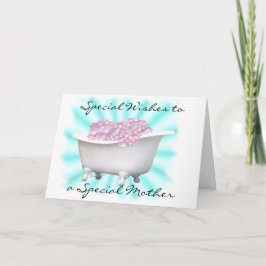 Cartão Bolhas para a Mãe Personalizar
