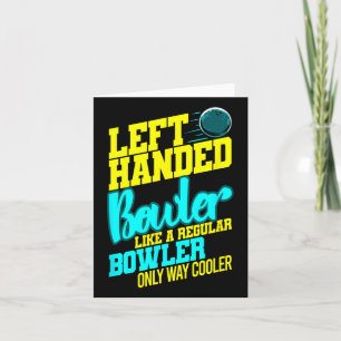 Cartão Boliche à Esquerda Byll Byll Humor Boliche Striker