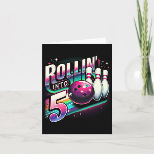 Cartão Boliche Aniversário Rollin Em 5 Festas 5