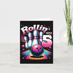 Cartão Boliche Aniversário Rollin Em 5 Festas 5