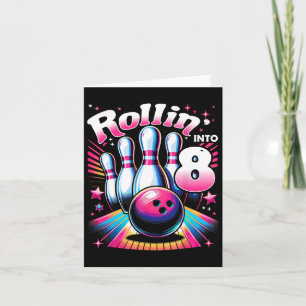 Cartão Boliche Aniversário Rollin no 8º aniversário do Pa