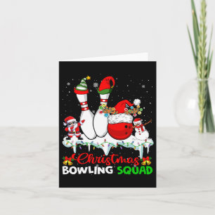 Cartão Boliche de Natal Papais noeis Dabbing Elf Boliche