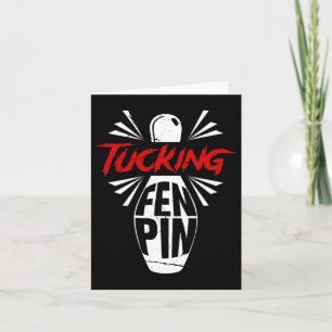 Cartão Boliche Tucando Fen Pin Team Bowler Humor Sport Pl