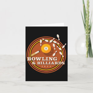Cartão boliches E Bilhares Dos Anos 70