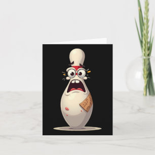 Cartão Boliches Engraçadas Com Pinos Engraçados Lover Bow