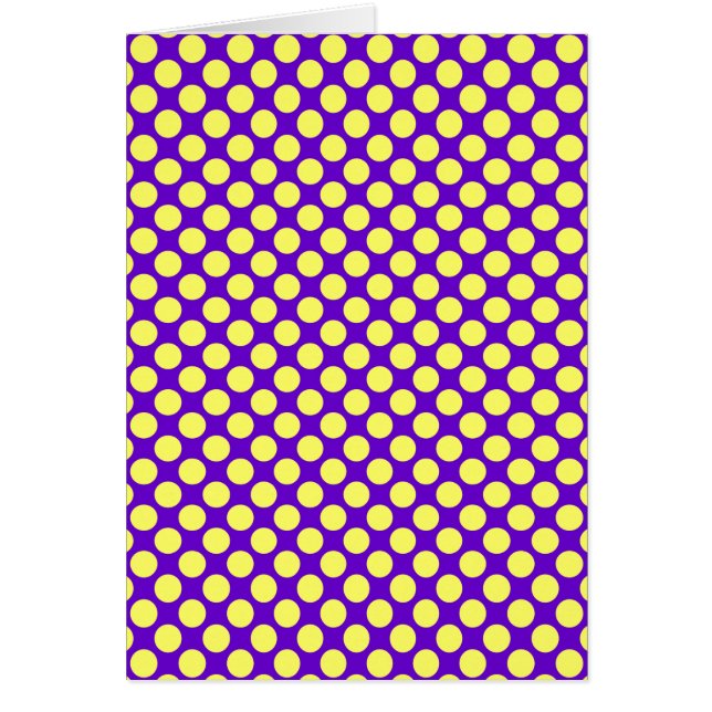 Cartão Bolinhas amarelas com STaylor de fundo roxo (Frente)
