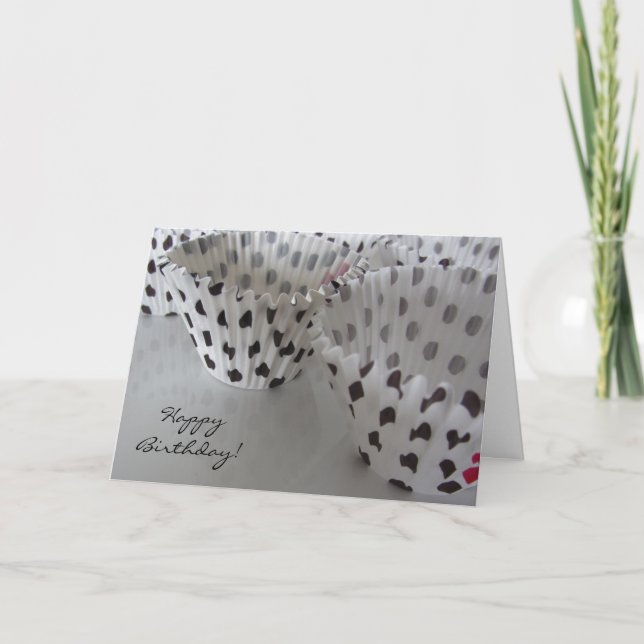 Cartão Bolinhas Aniversário Deseja (Frente)