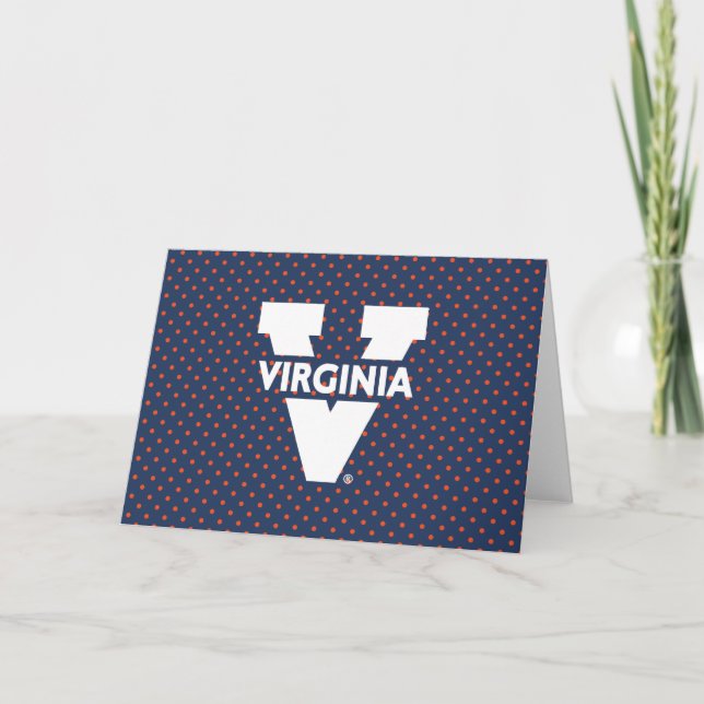 Cartão Bolinhas da Virginia Cavaliers (Frente)