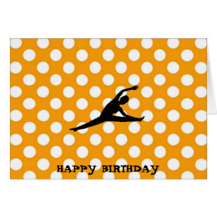 Cartão Bolinhas laranja