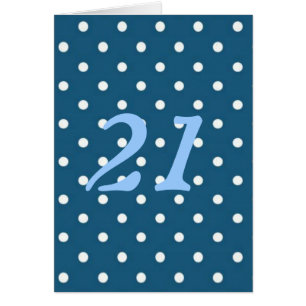 Cartão Bolinhas Teais