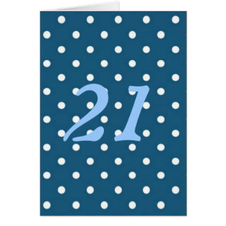 Cartão Bolinhas Teais