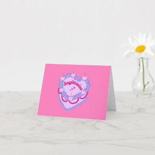 Cartão Bolo Cardíaco Zodíaco Pastel Sagittarius