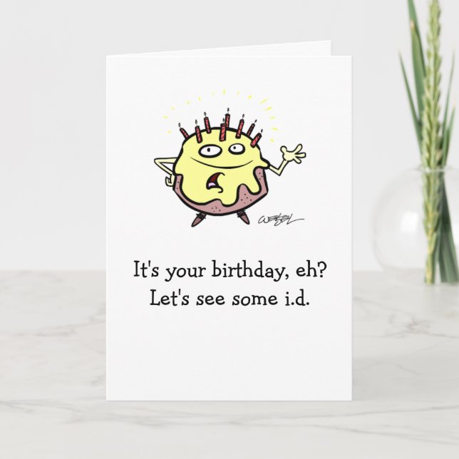 Cartão Bolo de aniversário (Frente)