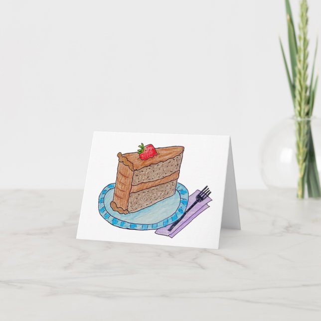 Cartão Bolo de Aniversário (Frente)