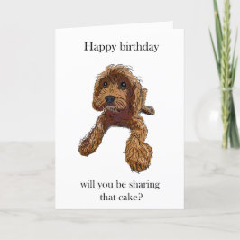 Cartão bolo de aniversário - com Rebel Rupert