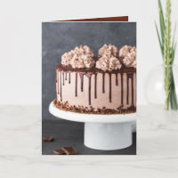 Bolo de Aniversário de Chocolate Elegante