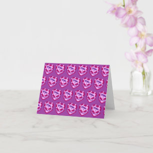 Cartão Bolo de Aniversário do Virgo Zodiac Coquette Heart