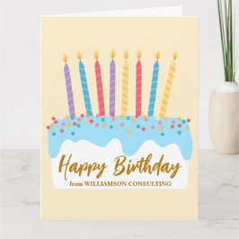 Cartão Bolo de Aniversário Personalizado do Nosso Escritó