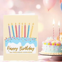 Cartão Bolo de Aniversário Personalizado do Nosso Escritó