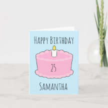 Bolo de aniversário Rosa