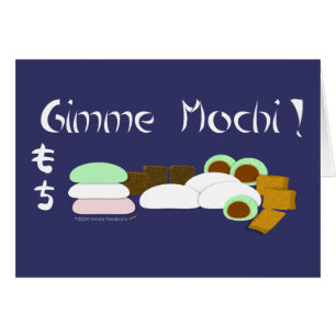 Cartão Bolo de arroz pegajoso de Gimme Mochi