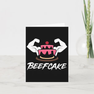 Cartão Bolo de Beefcake Malhação Músculo Bolo Peso Bacalh