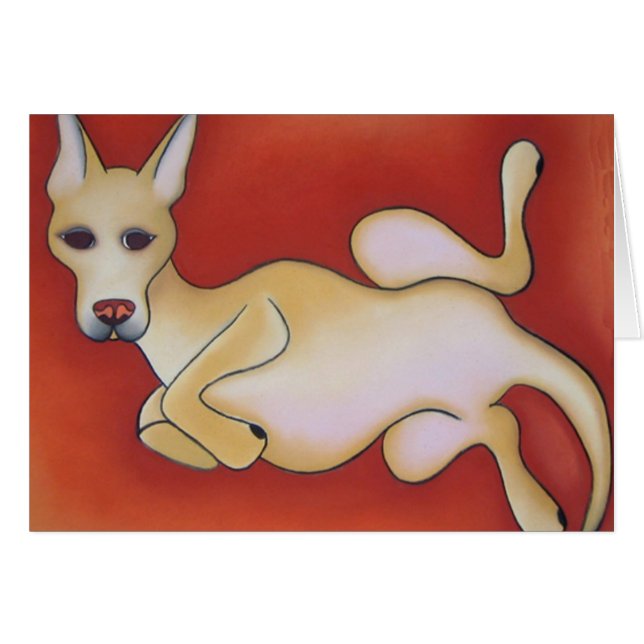 Cartão Bolo de cabeça para baixo por Robyn Feeley (Frente Horizontal)