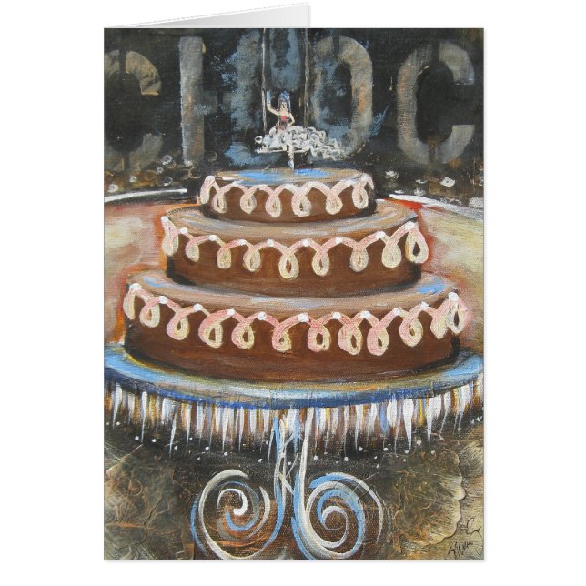 Cartão Bolo de chocolate (Frente)