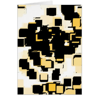 Cartão "Bolo de Chocolate Laranja" Arte Geométrica