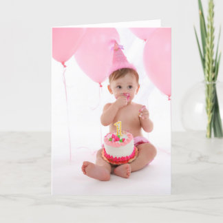 Cartão Bolo do primeiro aniversario
