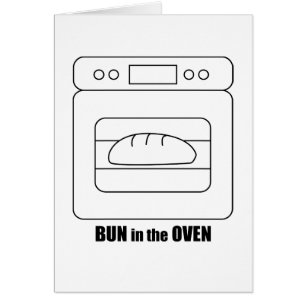 Cartão Bolo no forno