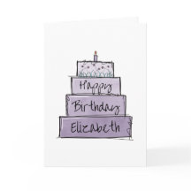 Bolo Roxo Aniversário