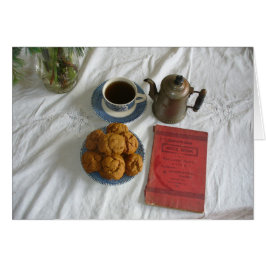 Cartão Bolos da gota do receita-Gengibre do biscoito do